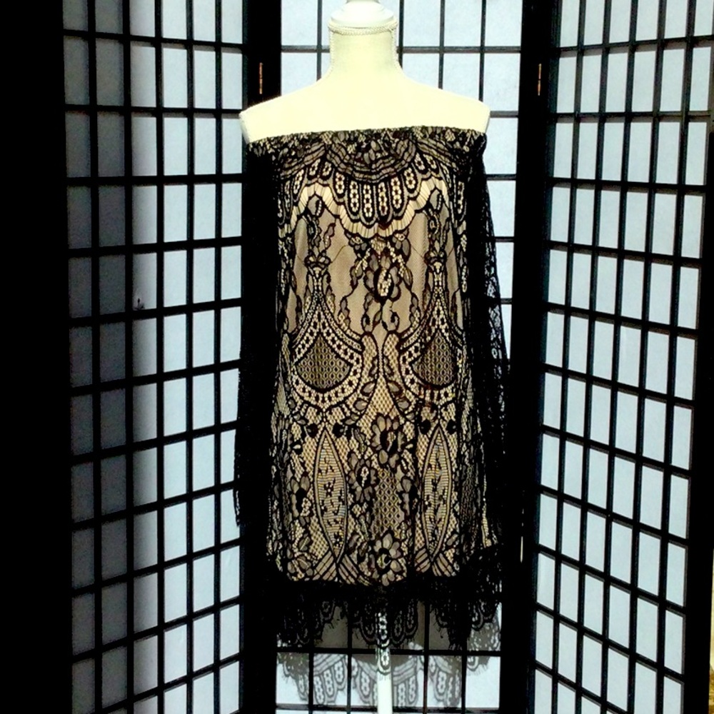 Black lace dress